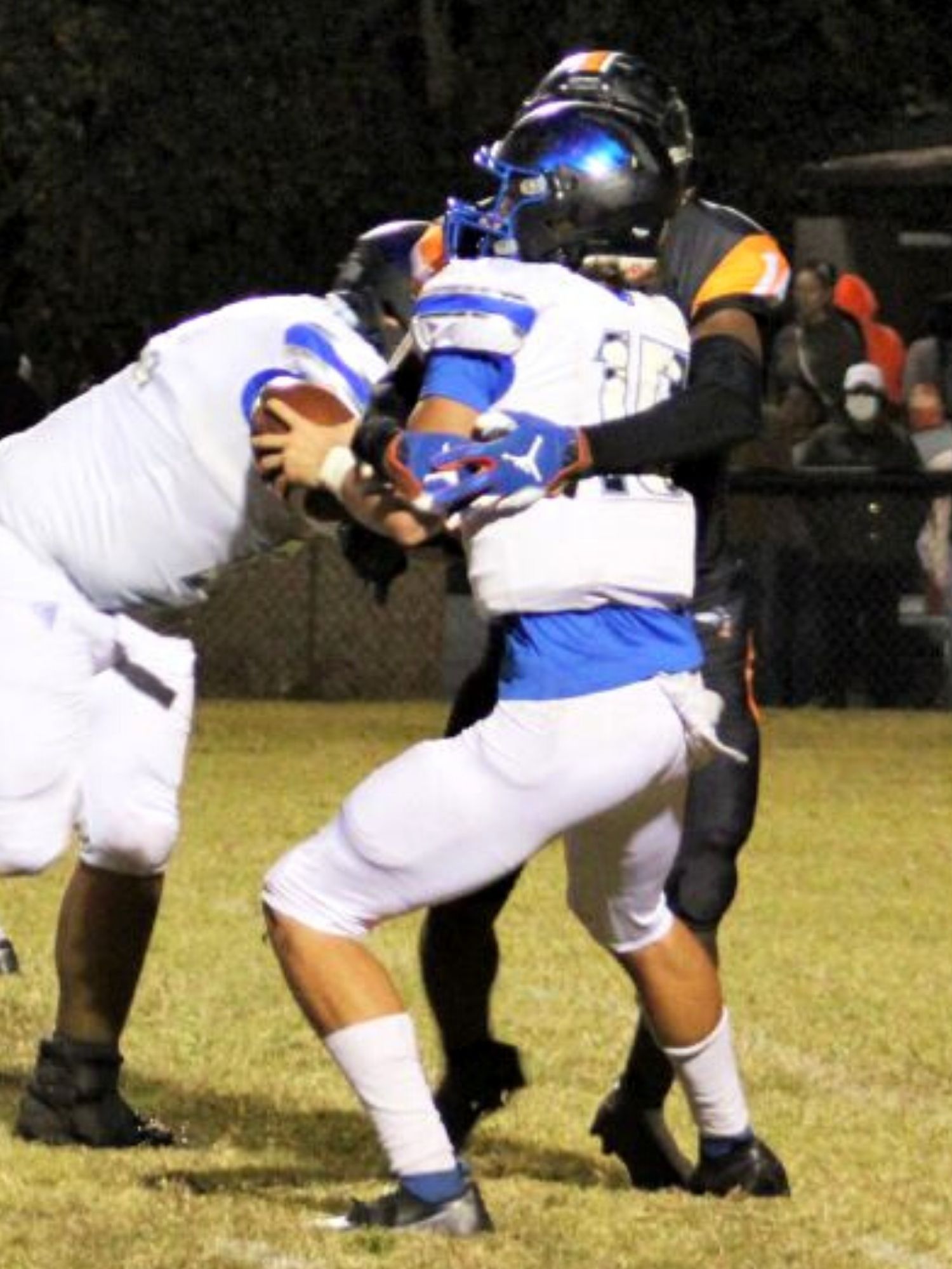 Hawthorne's Jailen Ruth with the QB sack