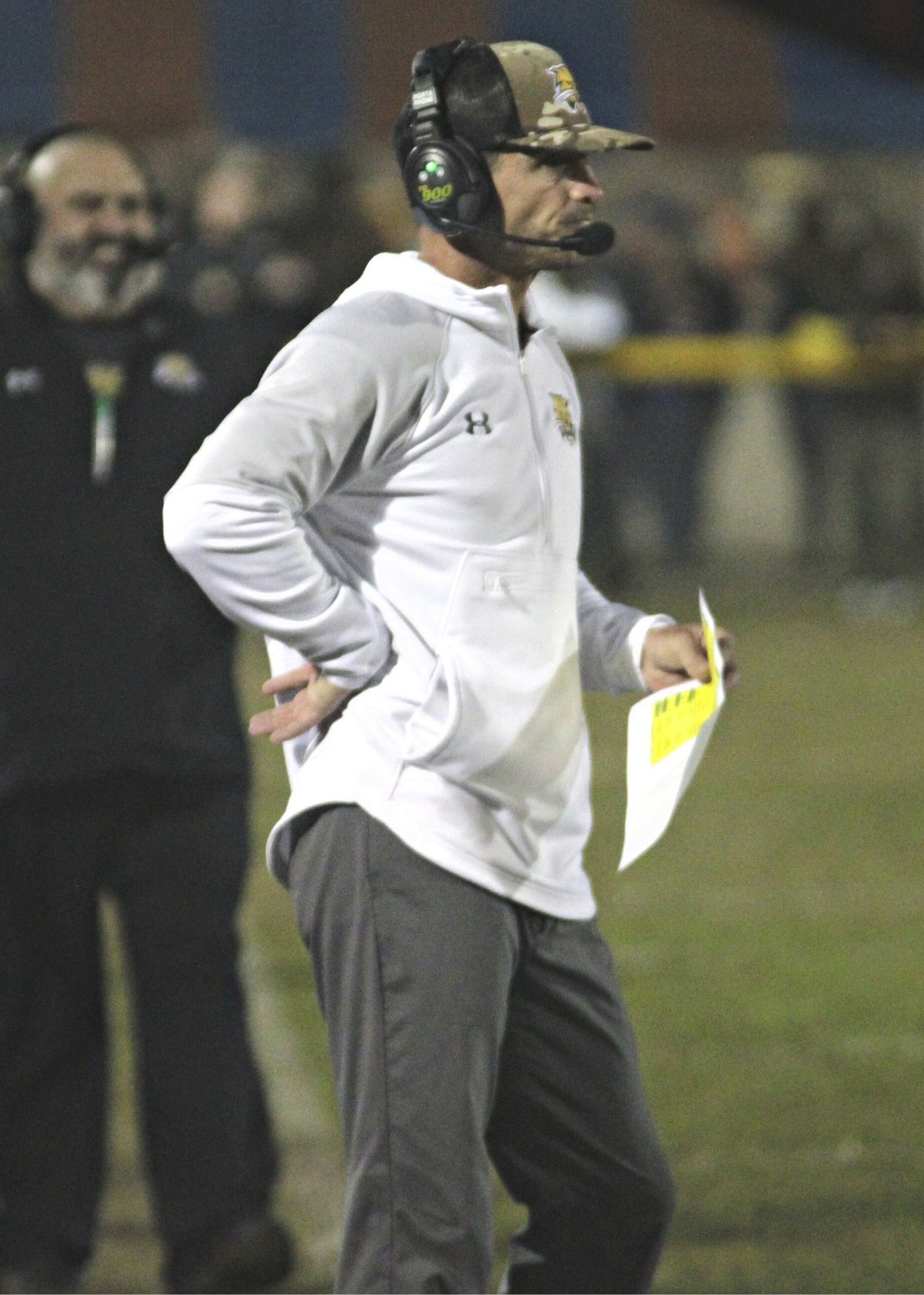 Buchholz football coach Mark Whittemore on sideline