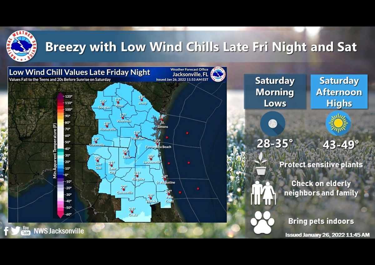 National Weather Service freeze forecast map