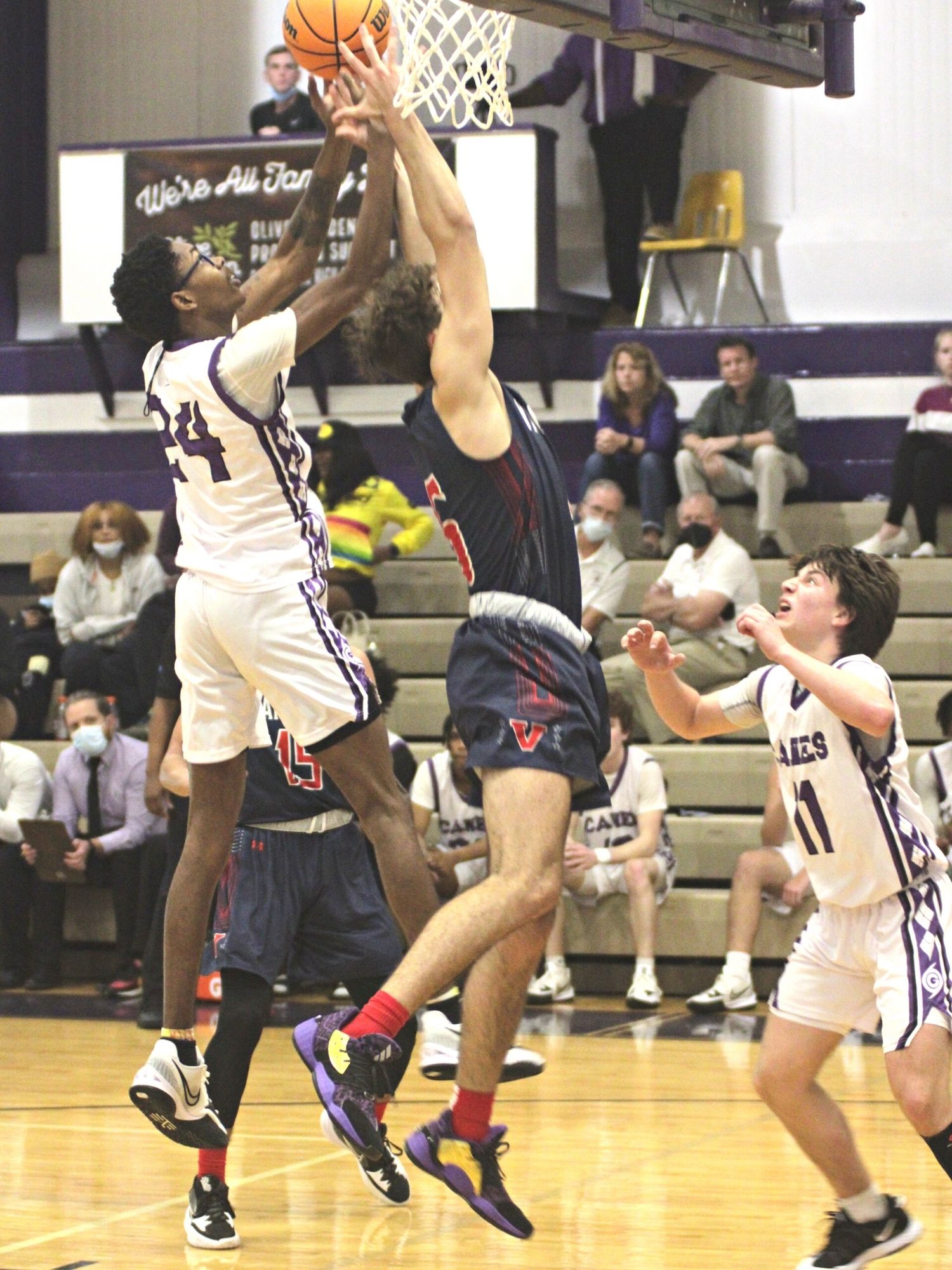 Gainesville High's Vontrell Hankison goes for the rebound