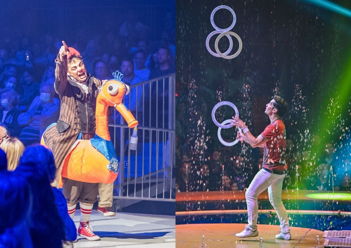 Pulcinellas Circus & Varieté ジャグリング サーカス Water Circus brings swashbuckling adventure to GNV