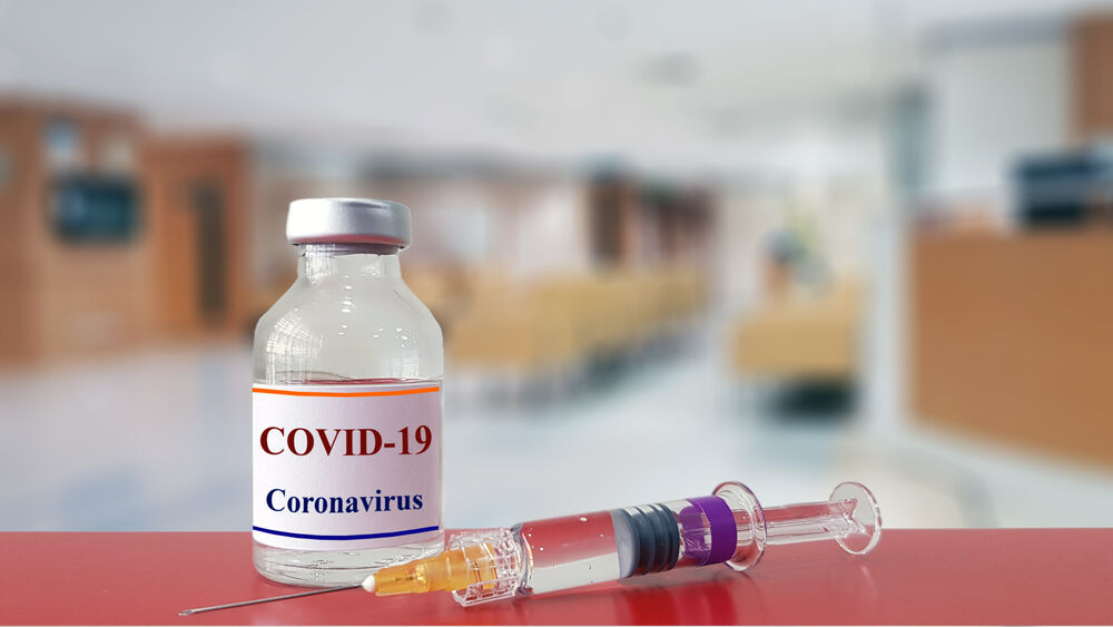 COVID-19 vaccine syringe