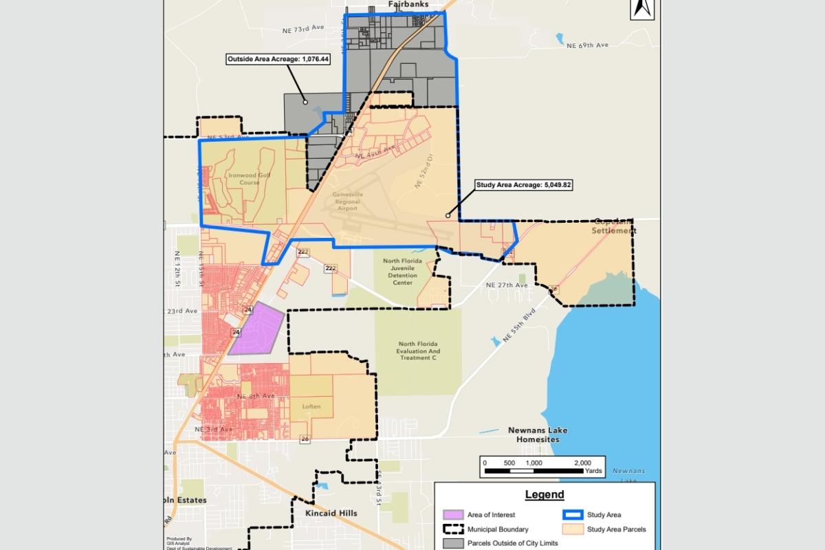 Map of market analysis area