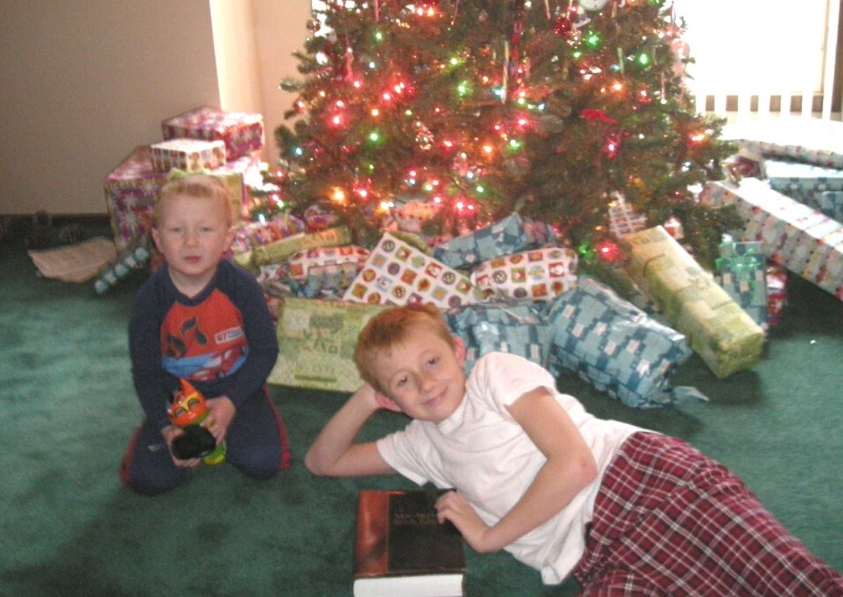 Levi, 3, and Seth Johnson, 10