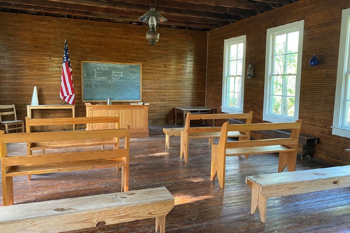 Morningside Nature Center one-room schoolhouse