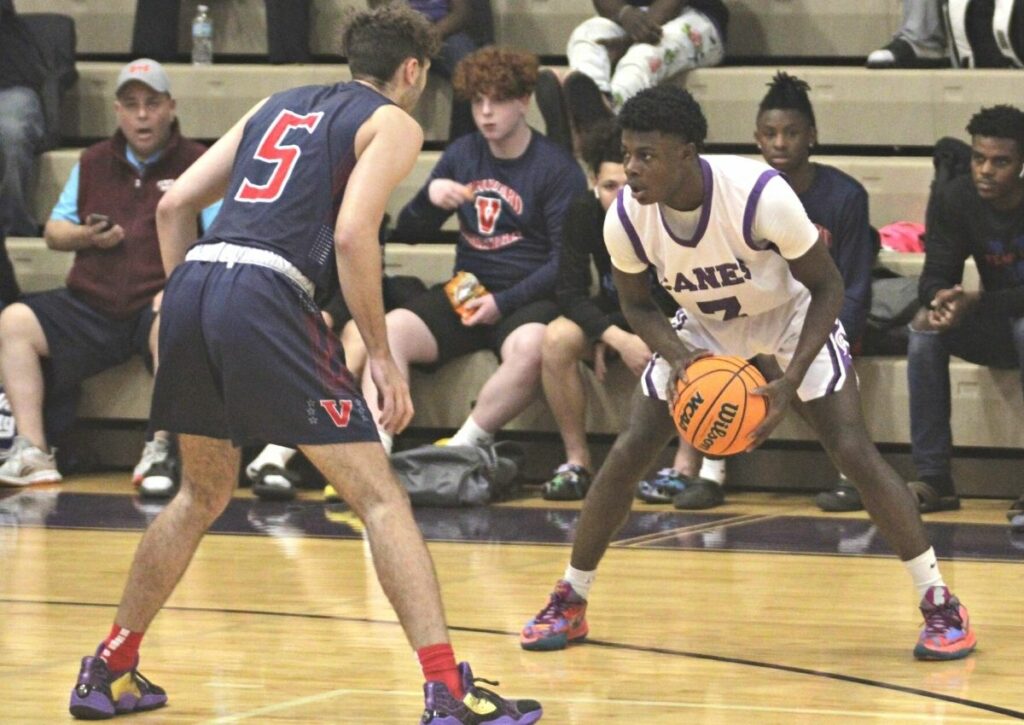 Gainesville High's Theo Stephens led the Hurricanes with 23 points, including 14 in the first half, and was named the Sonic Player of the Game on Tuesday.