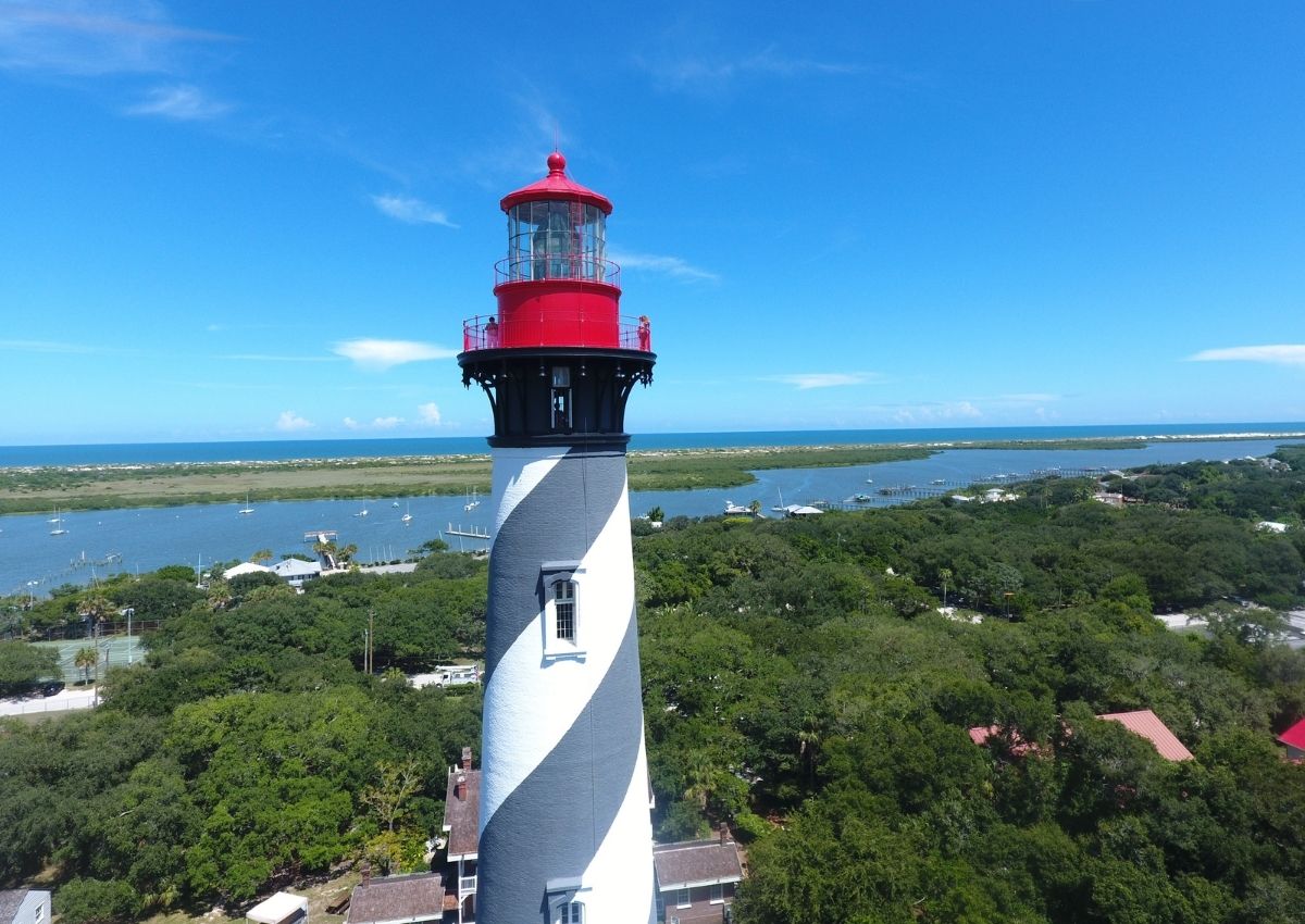 St. Augustine Lighthouse overlooking Matanzas Bay