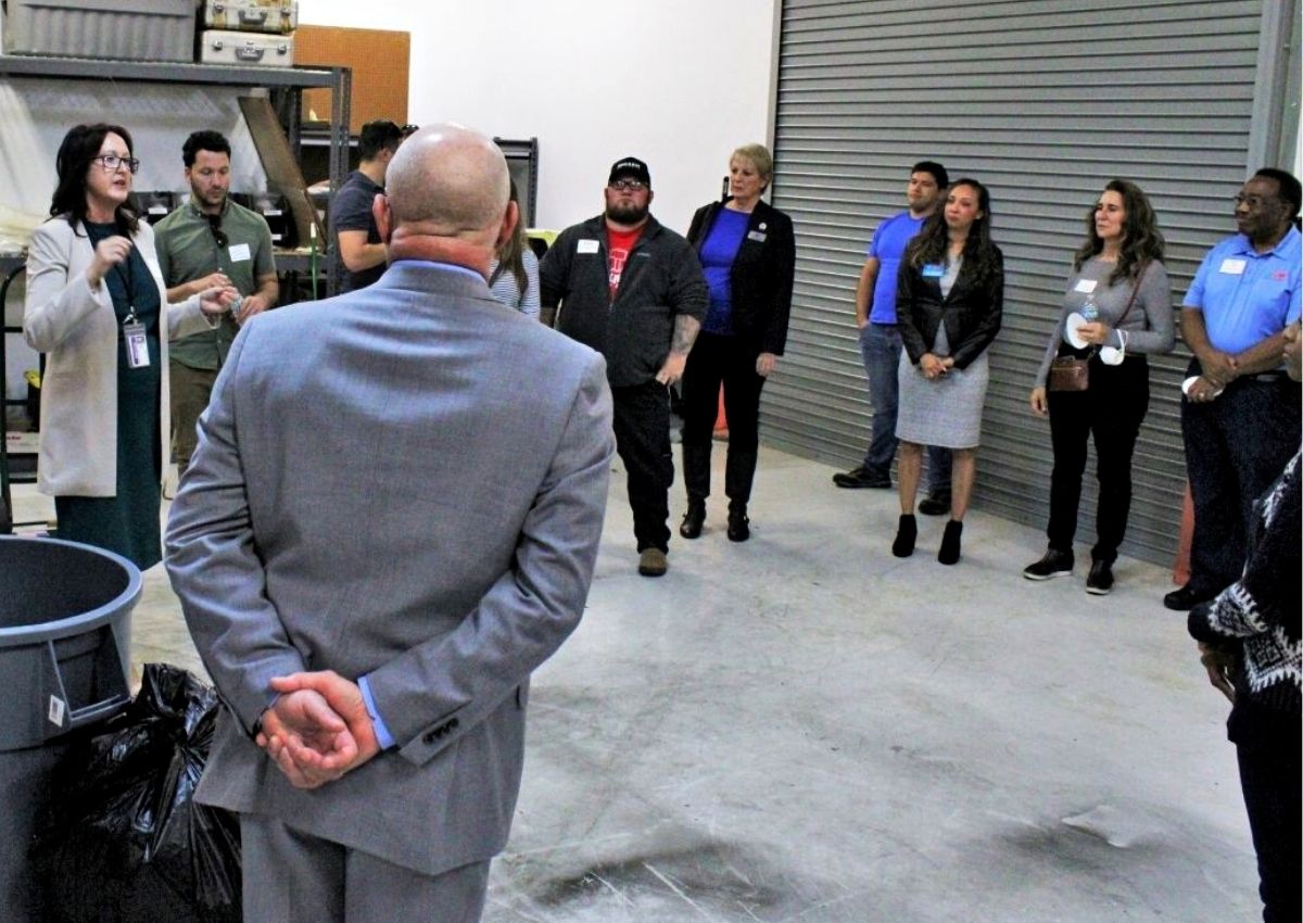 Consortia Aerospace Group president Julie Myers gives a tour of the facilities