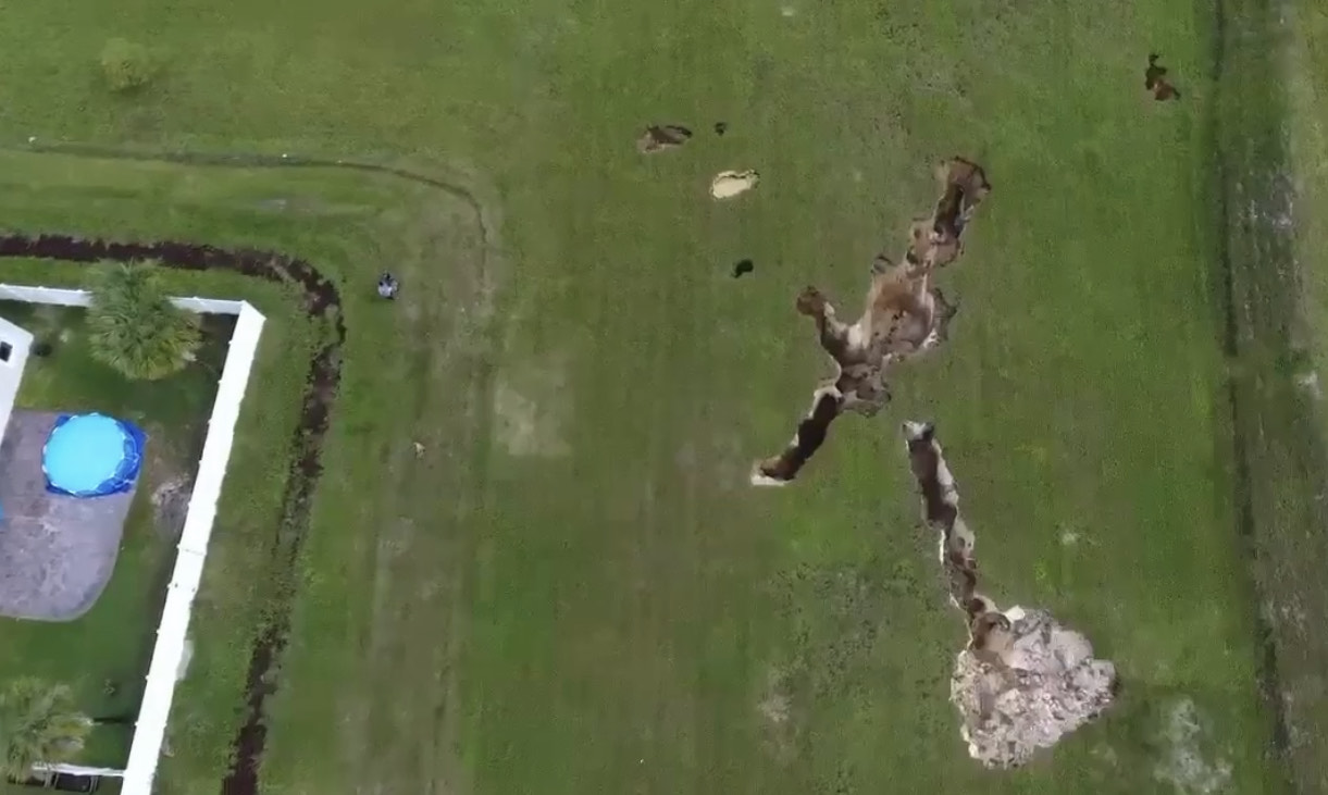 Sinkhole in Newberry