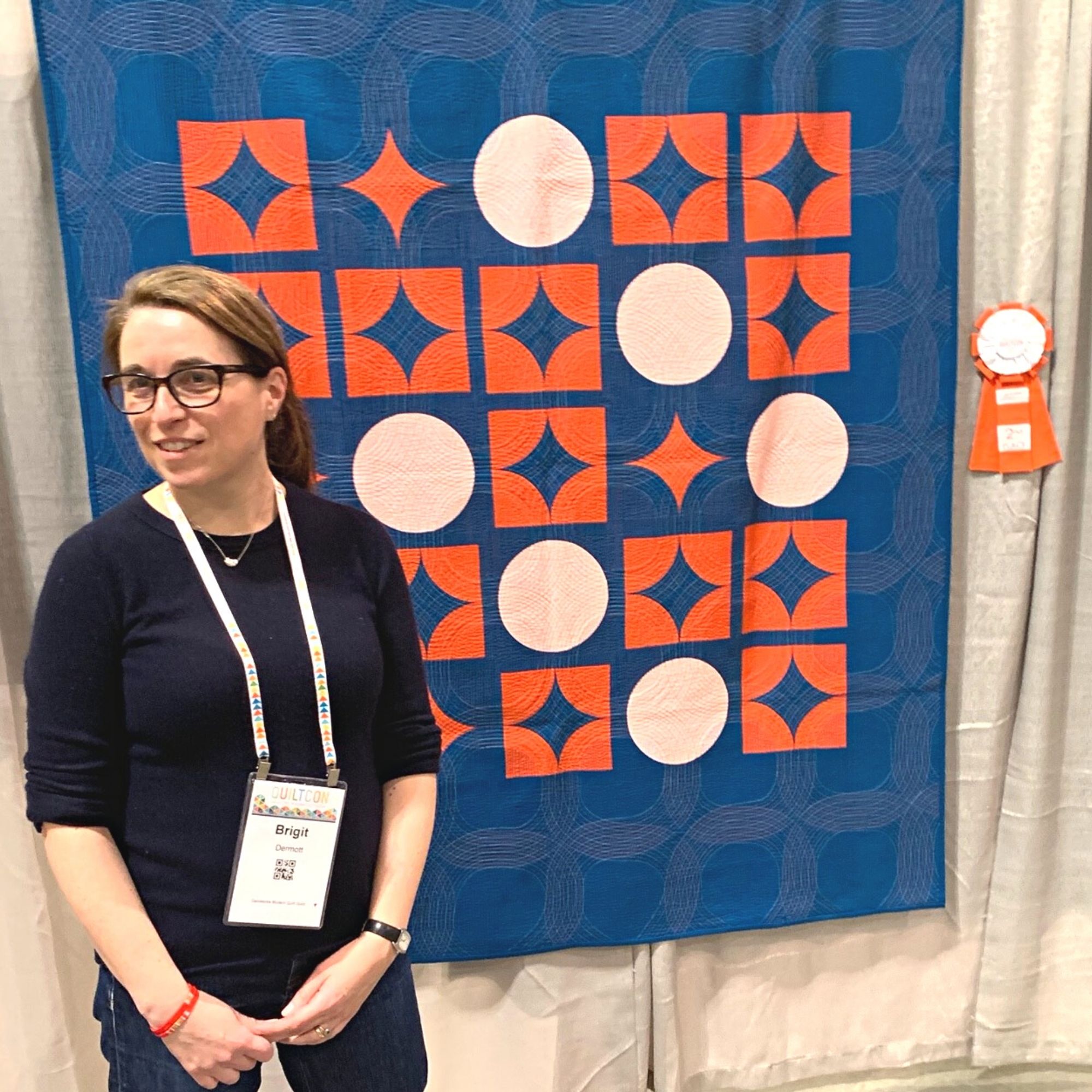 Gainesville Modern Quilters President Brigit Dermott