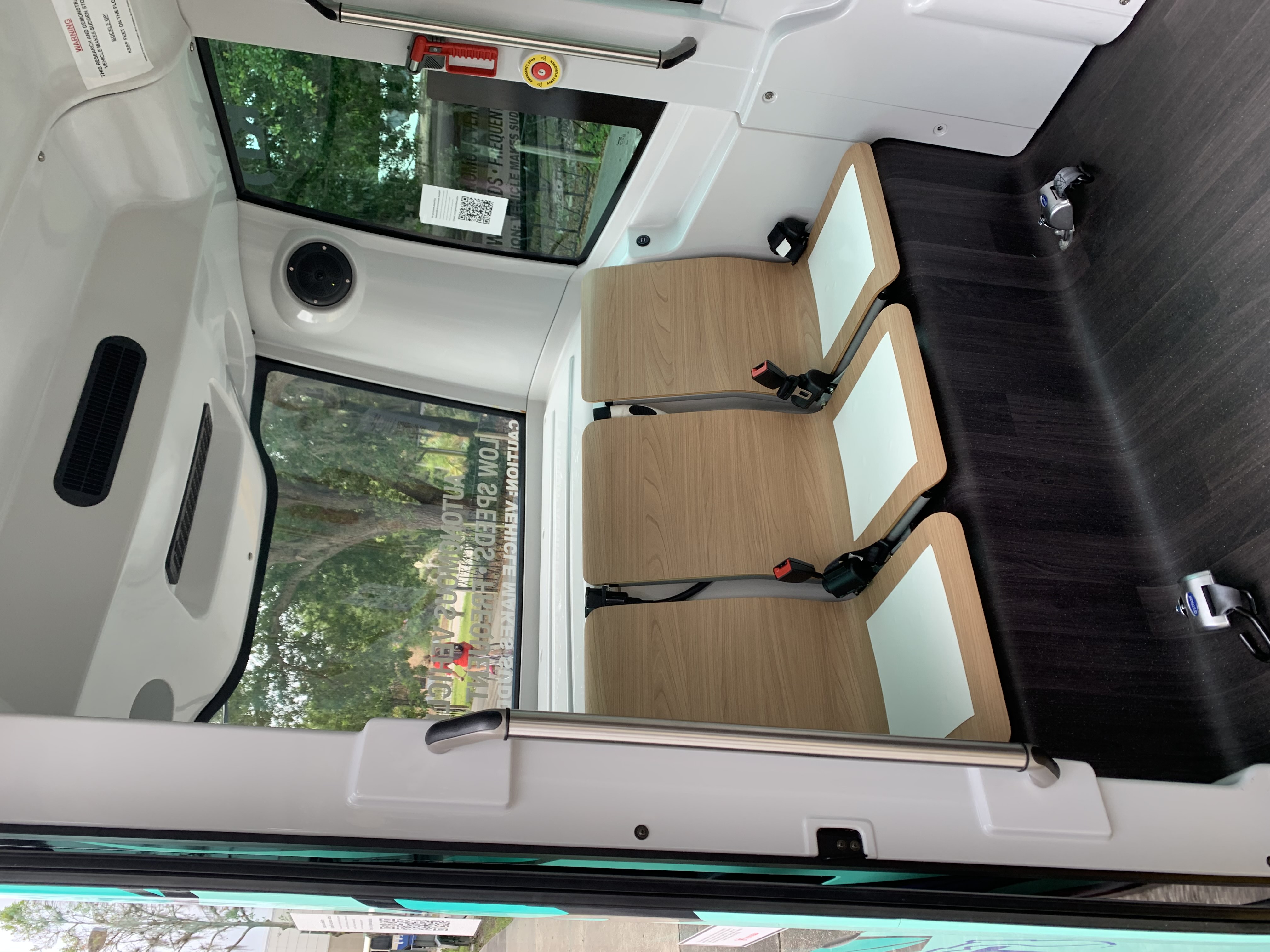 Autonomous bus seating