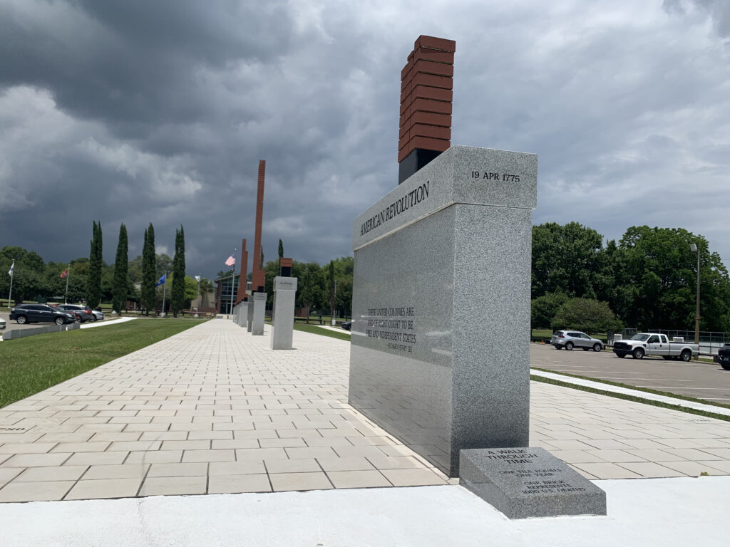 Veterans Memorial Park monument in Gainesville