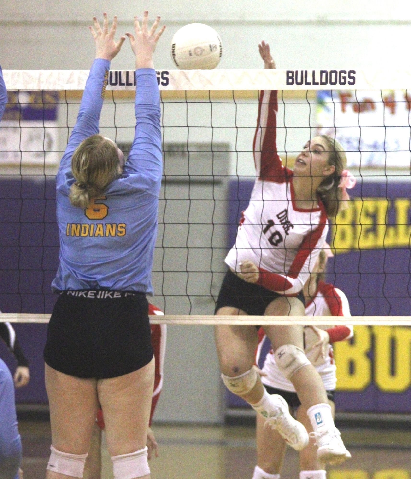 Dixie's Anna Ellison hit over Chiefland's Nikki Fuller