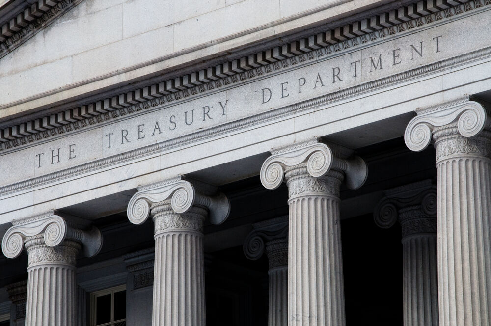 U.S. Treasury Department building in Washington, D.C.