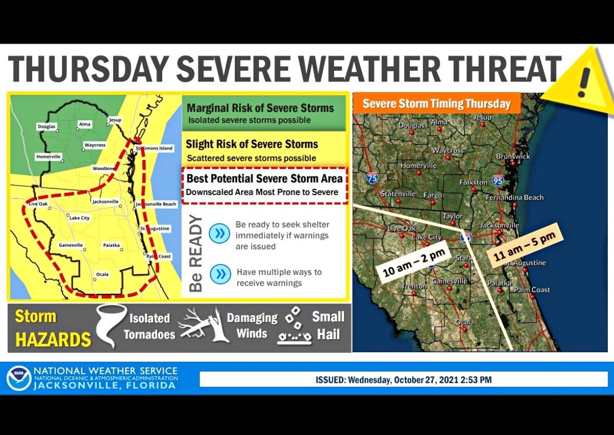 Thursday severe weather threat - body issued by National Weather Service