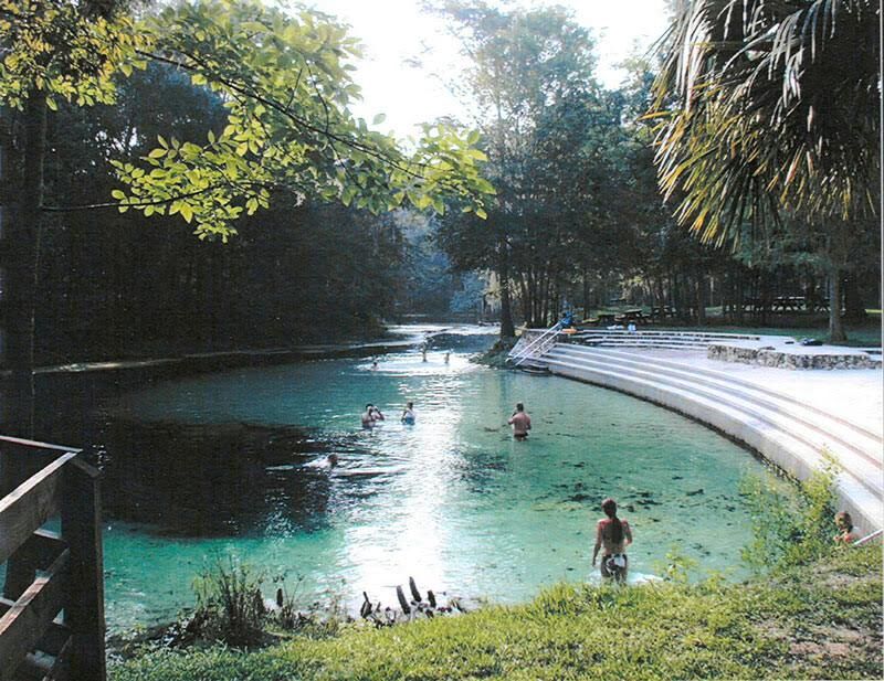 Poe Springs in Alachua County, Florida