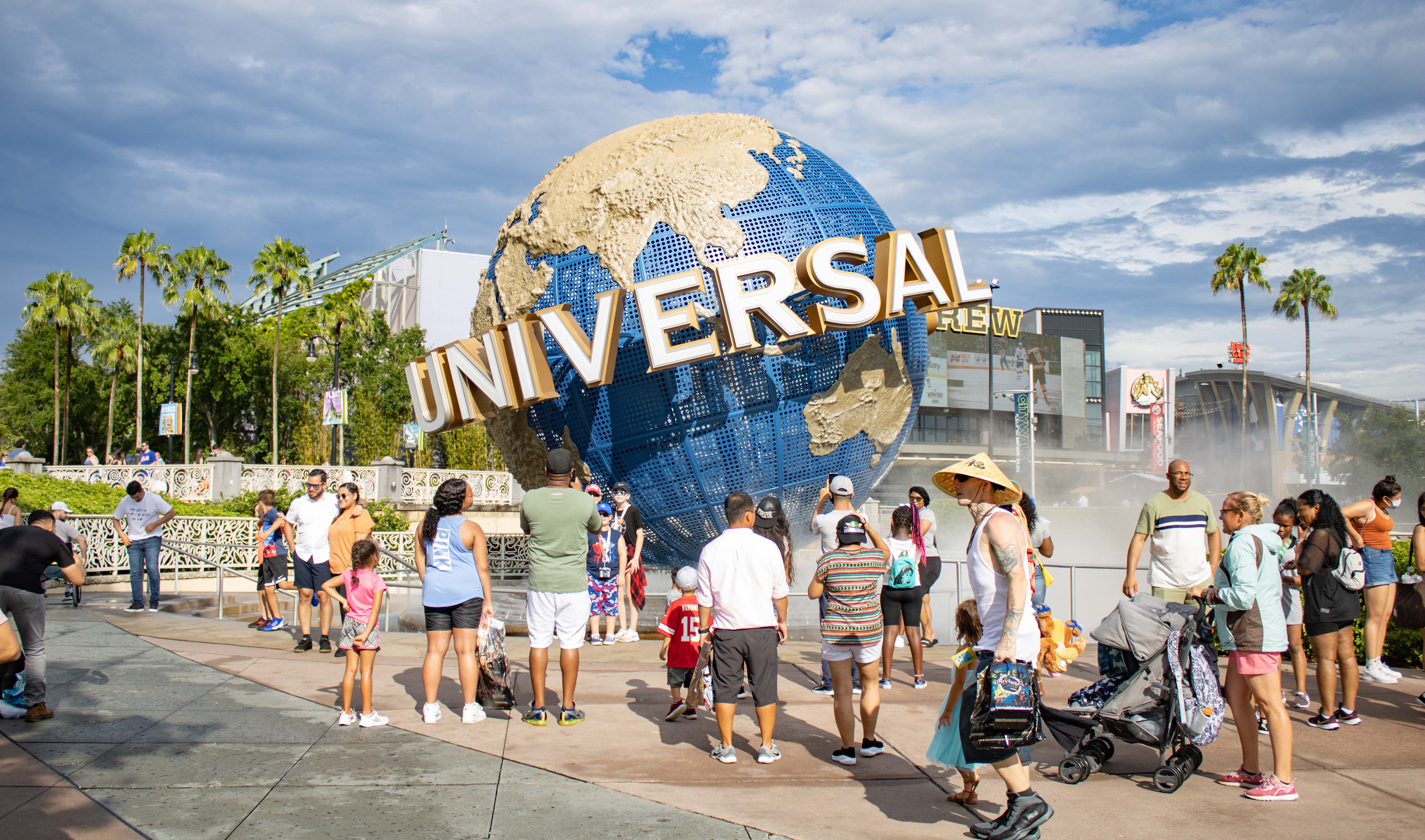 Universal globe in Orlando
