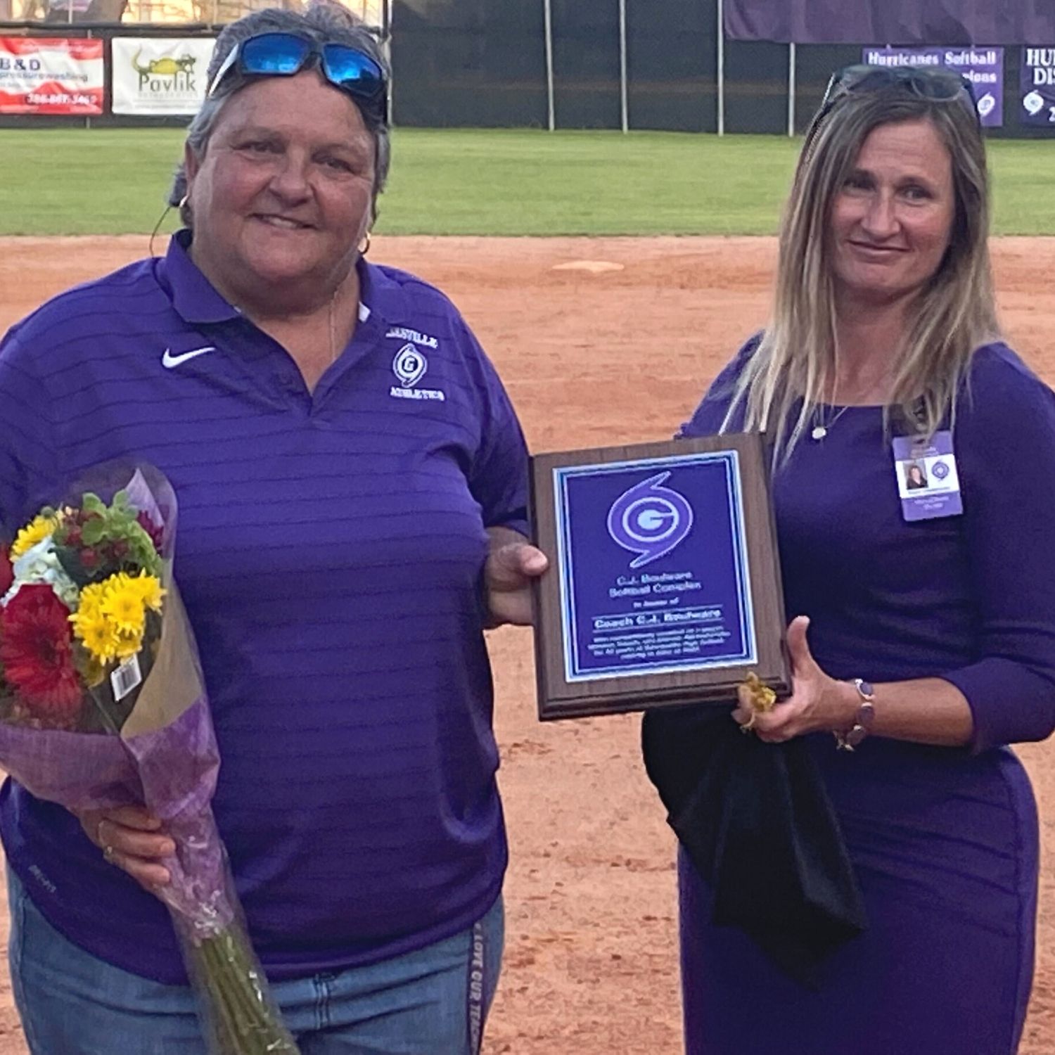 Retiring GHS AD Cindy Boulware and Principal Diane Leinenbach
