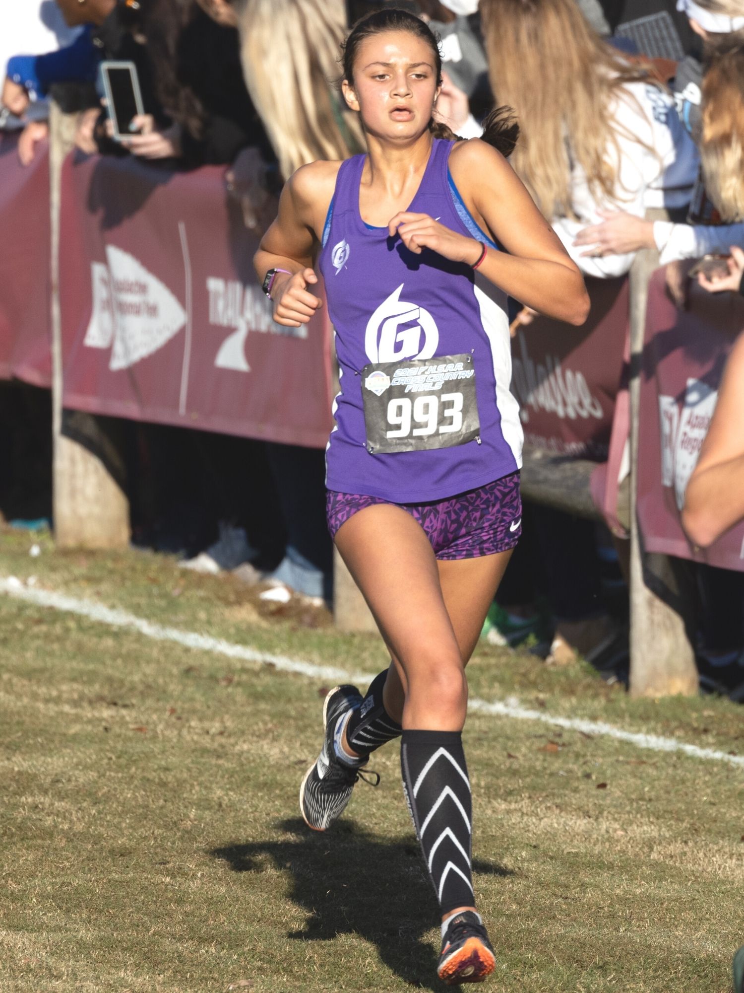 Gainesville's Ani Veltcheva finished 55th at 3A state cross country