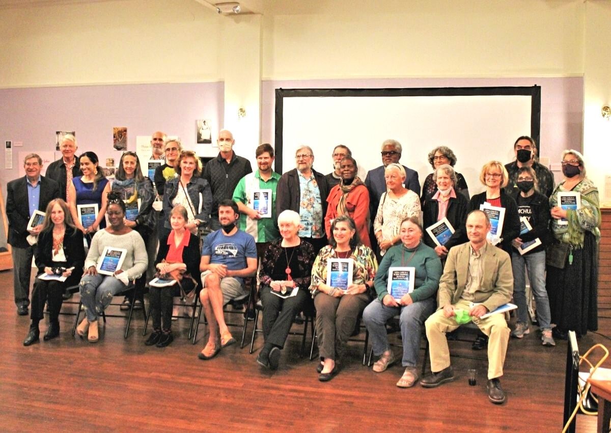 Contributors to the book who attended the launch