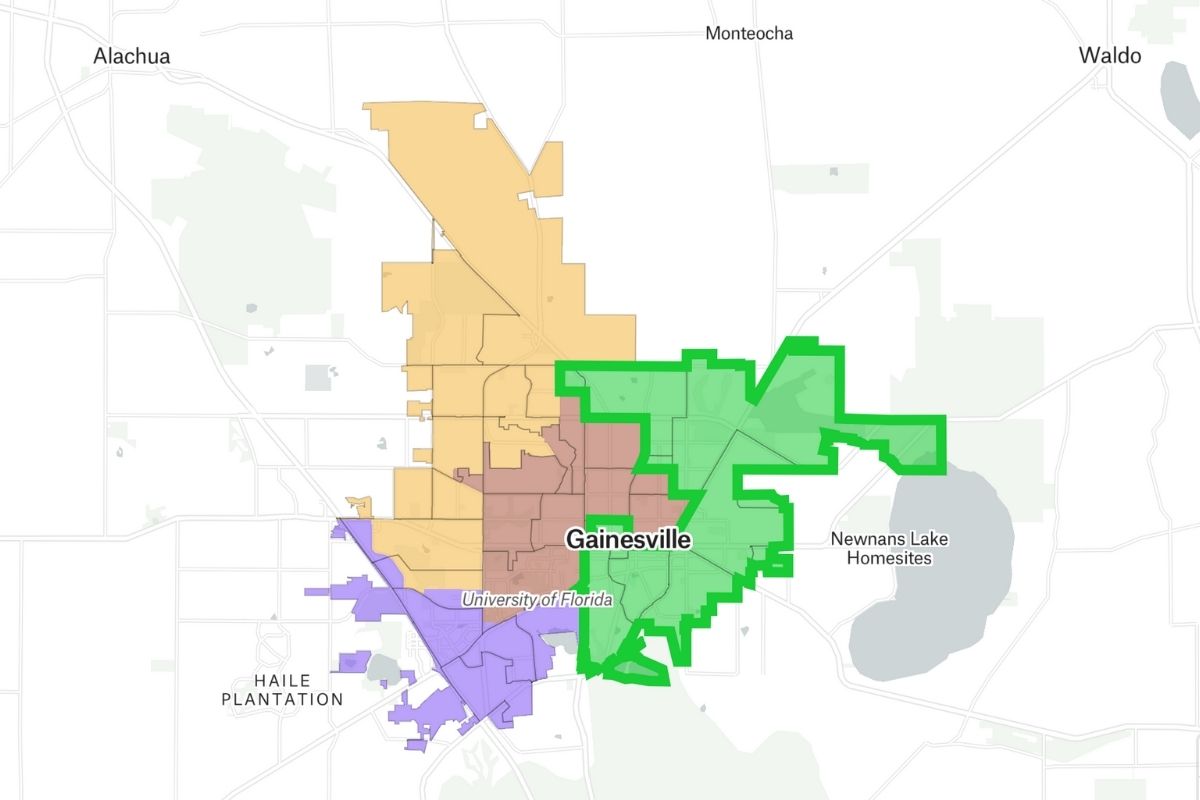 Gainesville district map