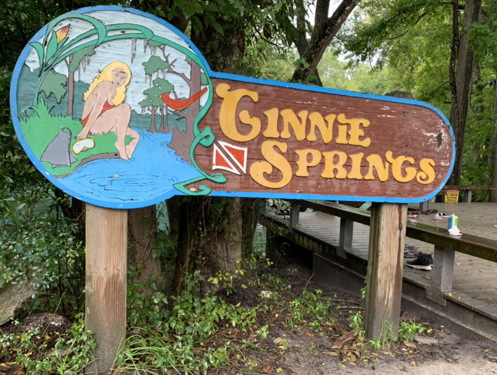 Ginnie Springs sign