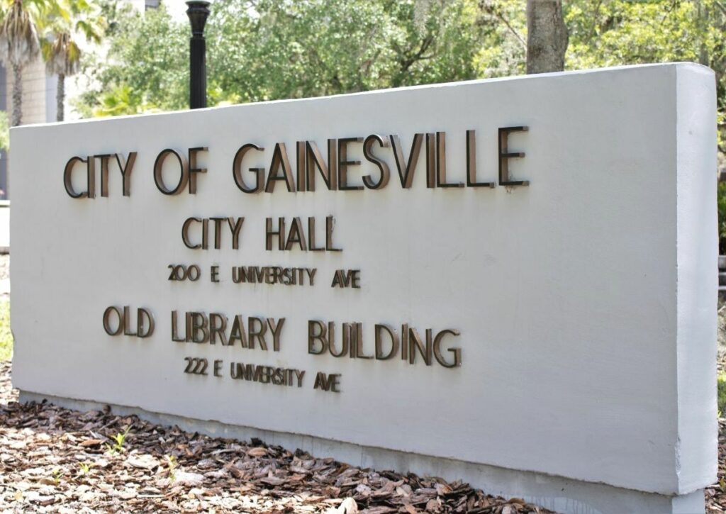 City of Gainesville City Hall sign