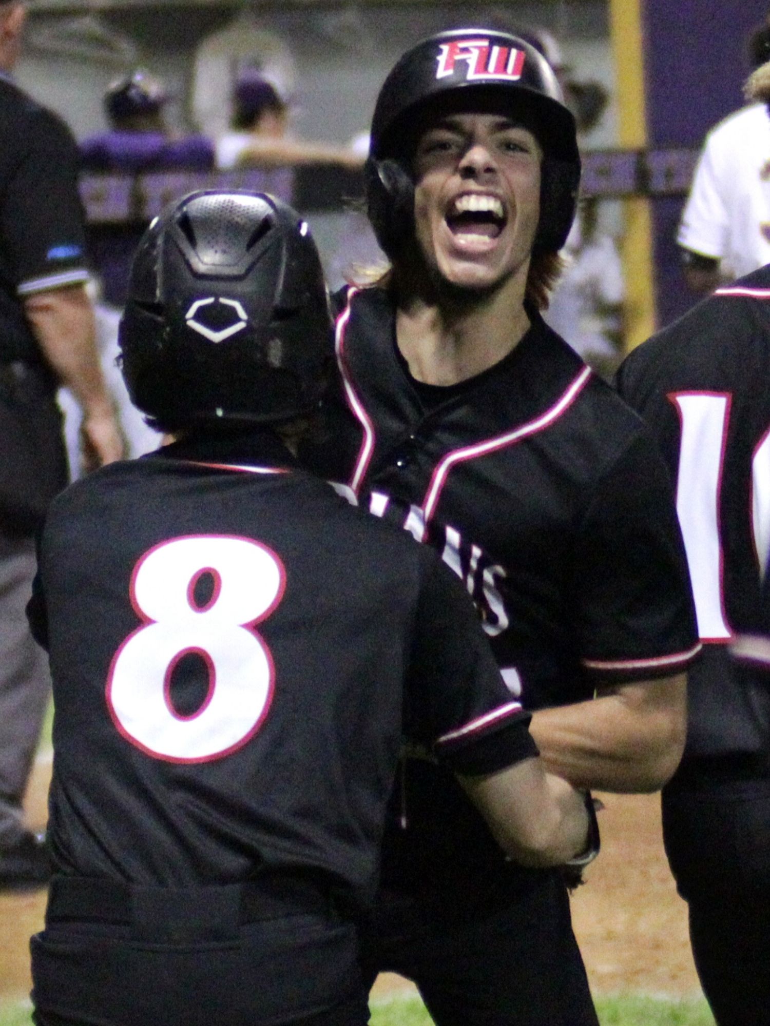 Fort White's Easton Flynn celebrates after go-ahead score