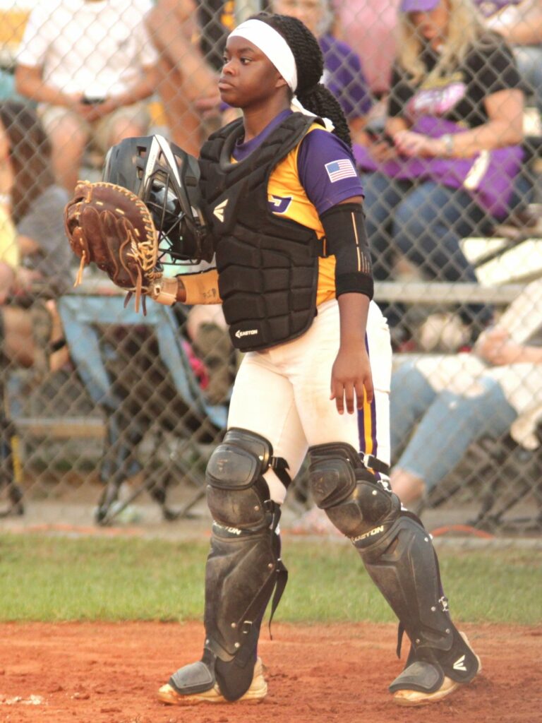 Union County catcher Tamia Young.