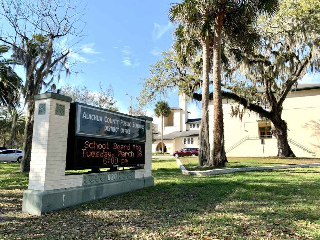 Alachua County Public Schools sign