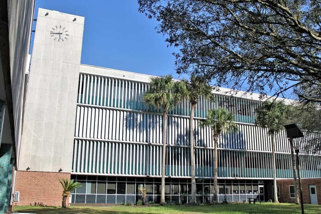 The Alachua County Administration Building in Gainesville