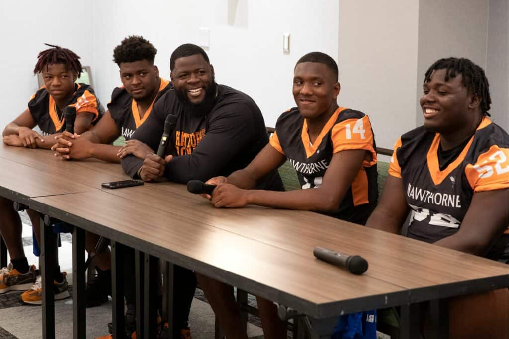 Hawthorne football at Media Day