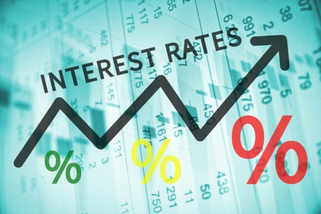 Interest rates increase graphic