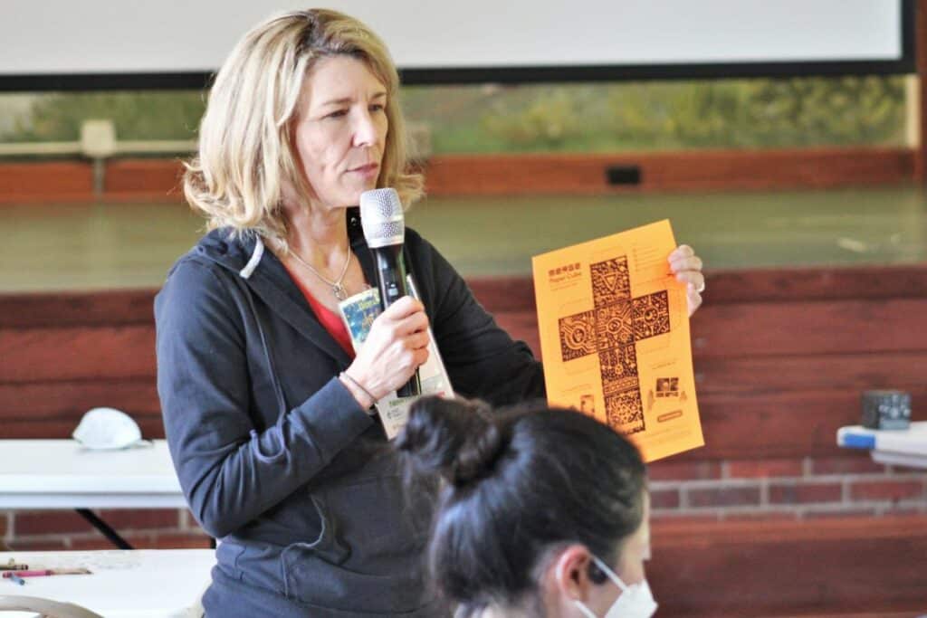 Janalyn Peppel speaks at the New Tech Now event on Saturday