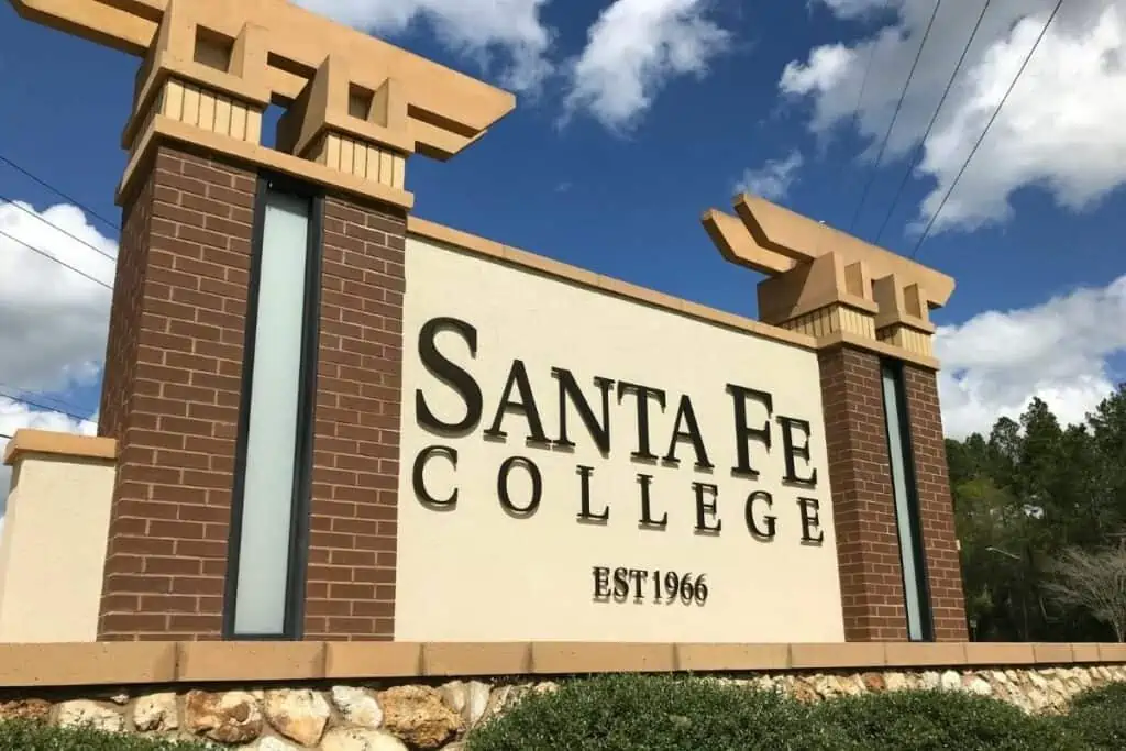 Santa Fe College sign