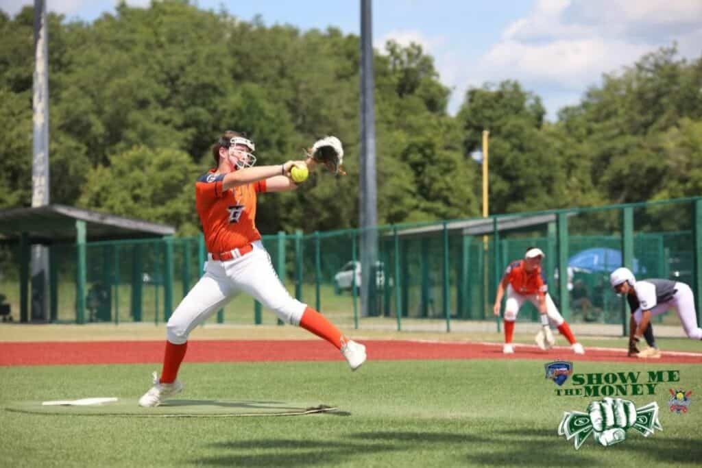 Show Me The Money softball tournament - pitcher