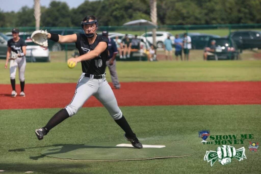 Show Me The Money softball tourney - pitcher
