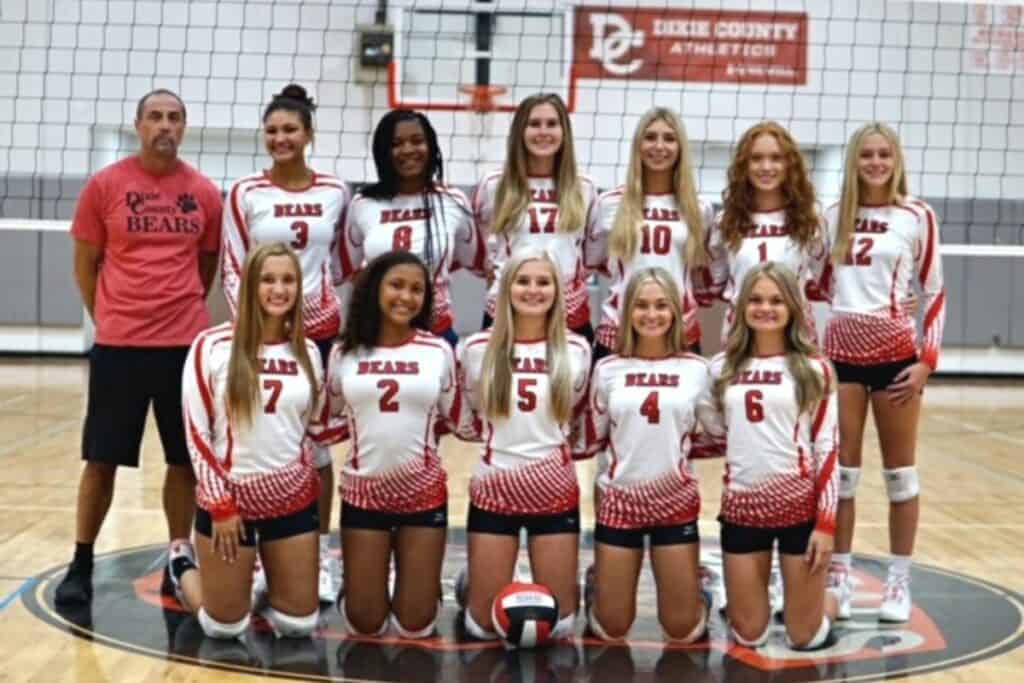 Dixie County volleyball 2022 team picture