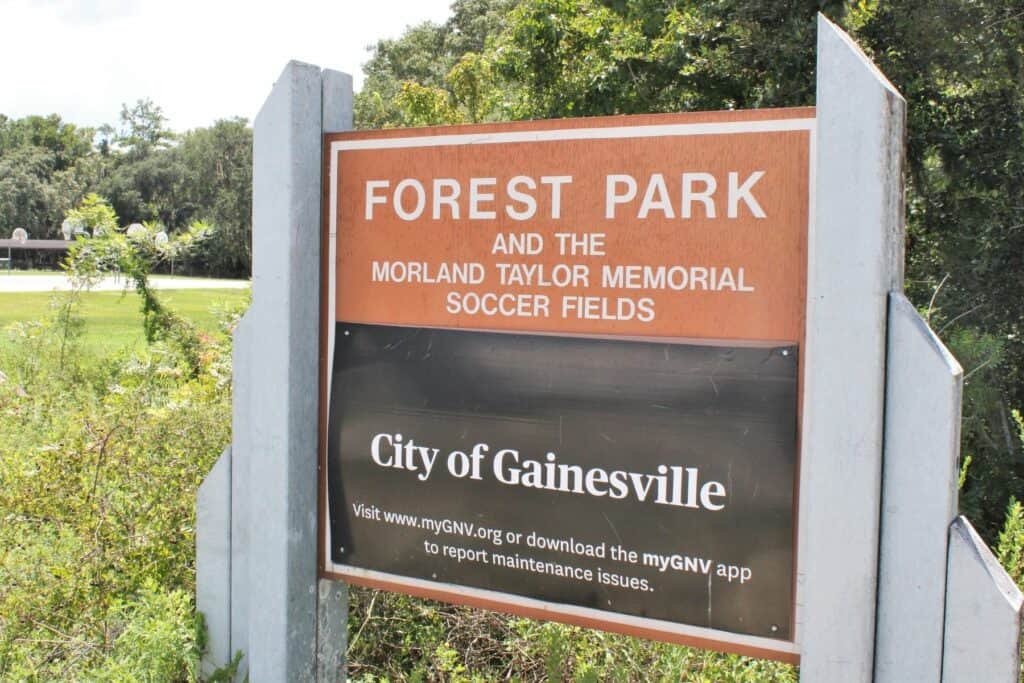 Forest Park sign