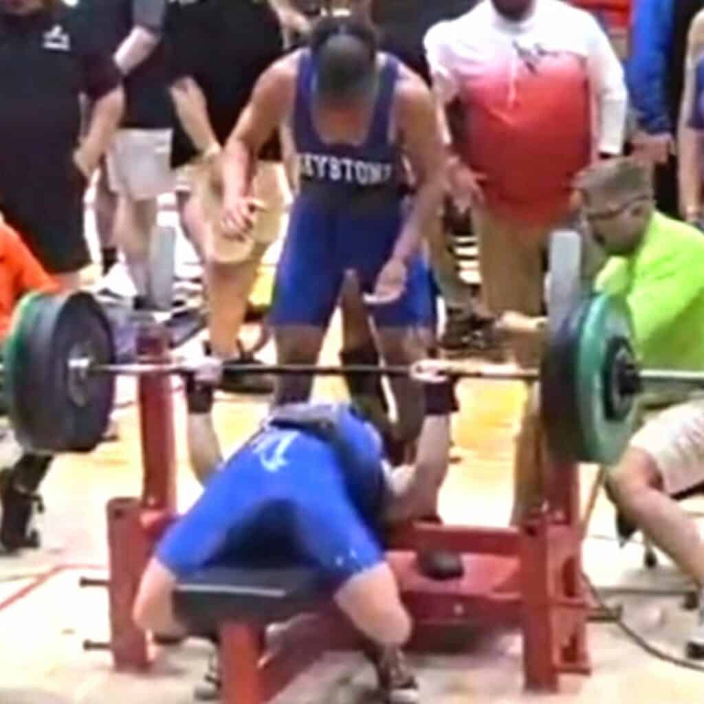 Keystone Heights weightlifting Ulysses Freed bench press