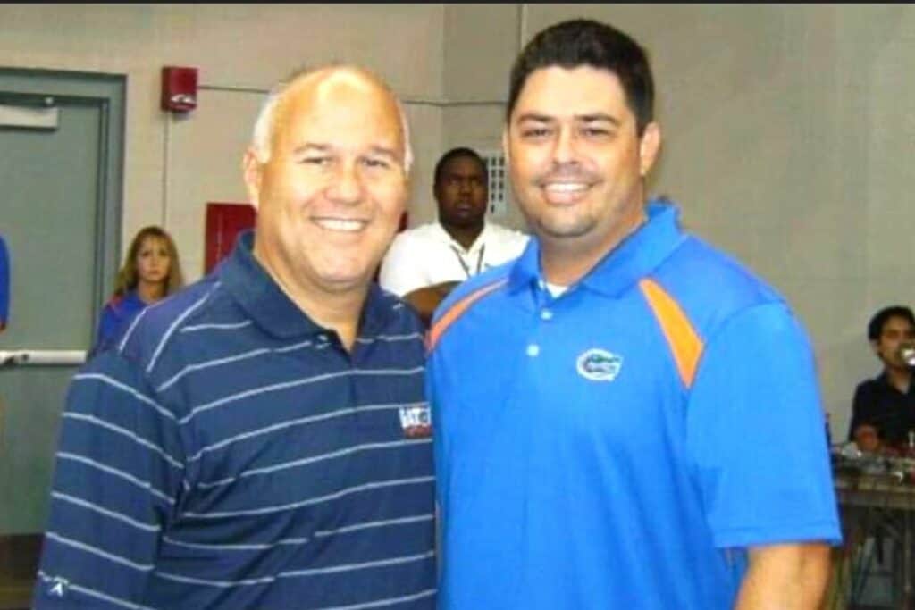 Mick Hubert - former “Voice of the Gators” - and Mike Ridaught