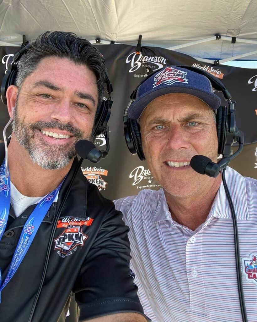 Mike Ridaught and Scott Brailes at 2021 Cal Ripken World Series