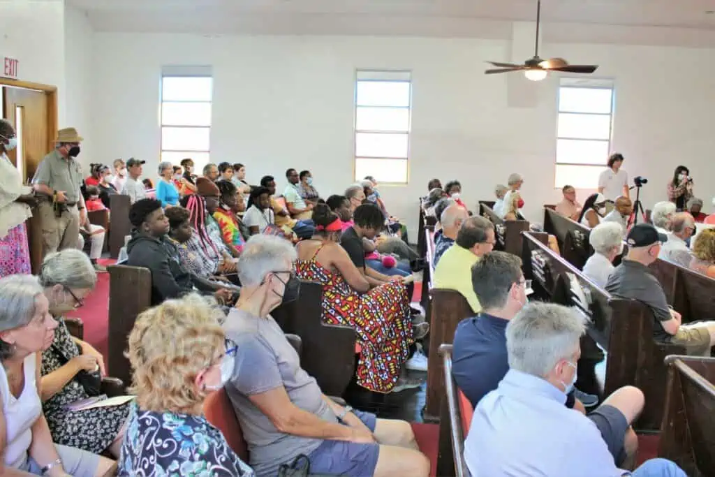 Residents met at Shady Grove Primitive Baptist Church