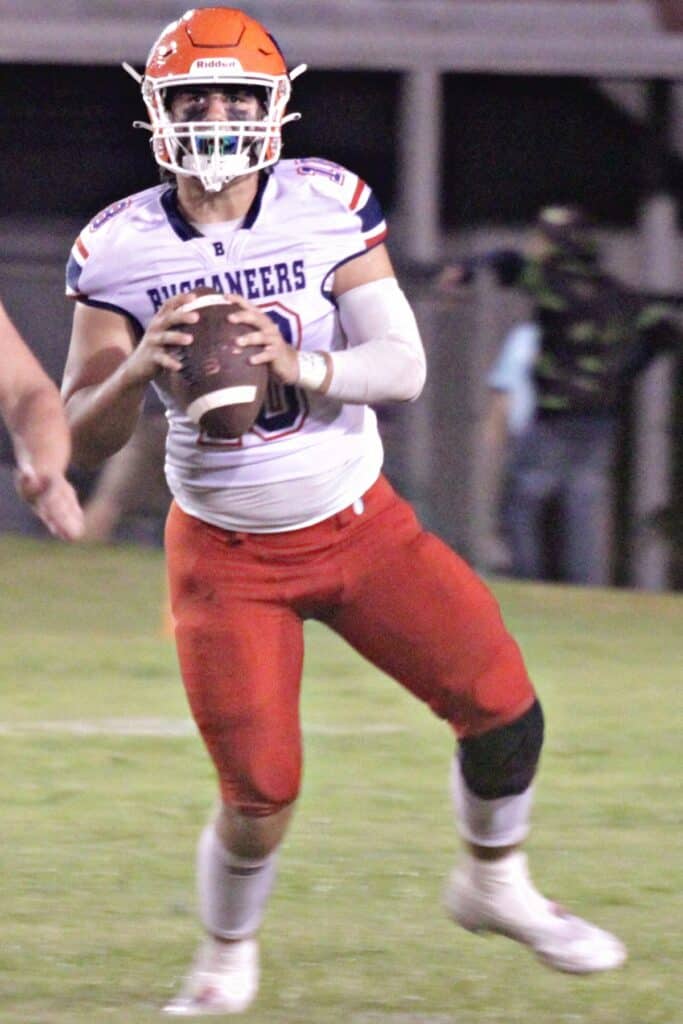 Branford quarterback Cohen David had two passing and two rushing touchdowns against Bell on Friday.