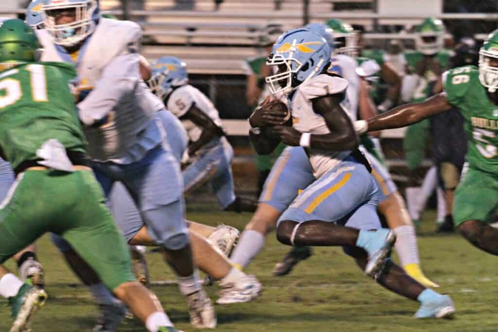 Chiefland's Dakota Fisher started the scoring with a 70-yard TD in the first quarter.