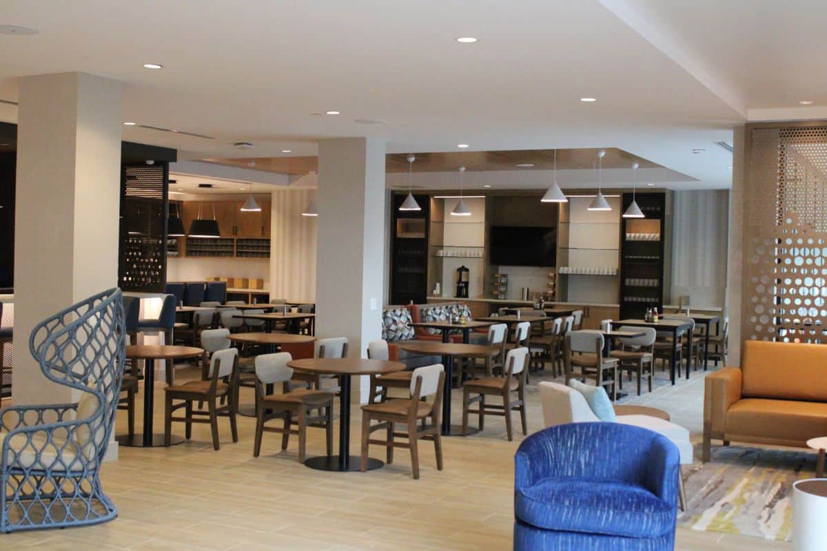 Dining area in Hyatt Place Downtown Gainesville
