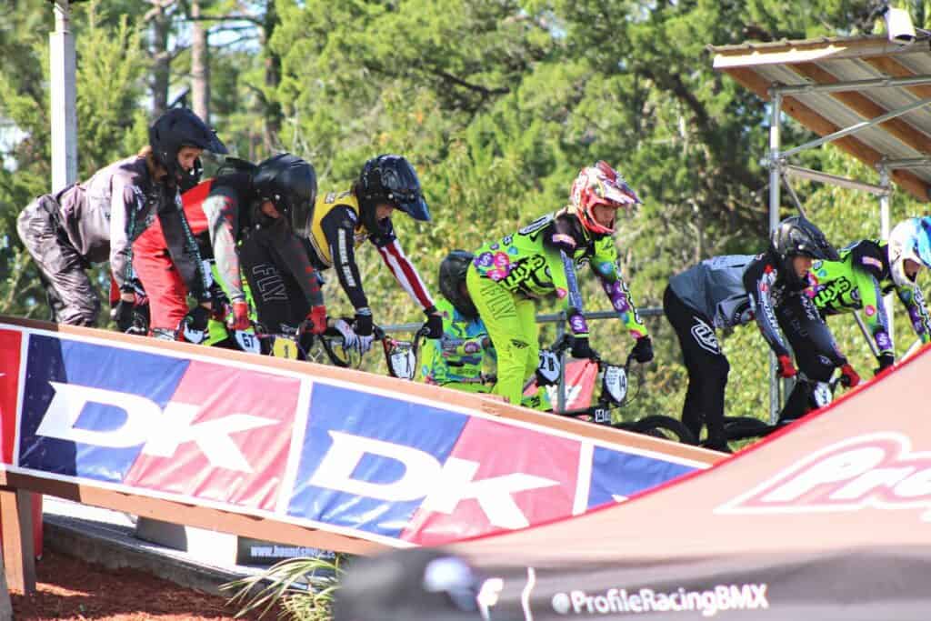 Starting gate at USABMX Southeast Region Gold Cup Championships in High Springs.