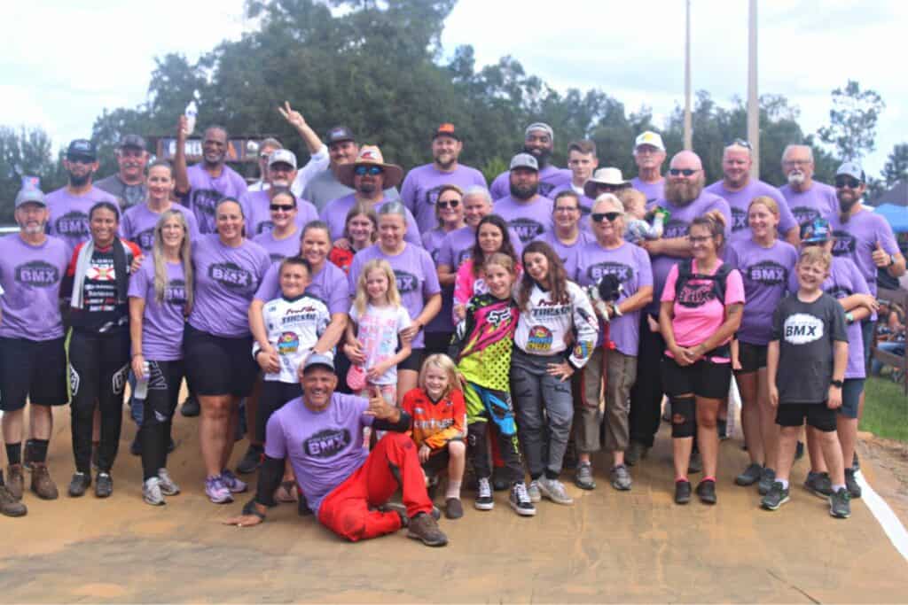 The High Springs BMX volunteer crew at USABMX Southeast Region Gold Cup Championships .