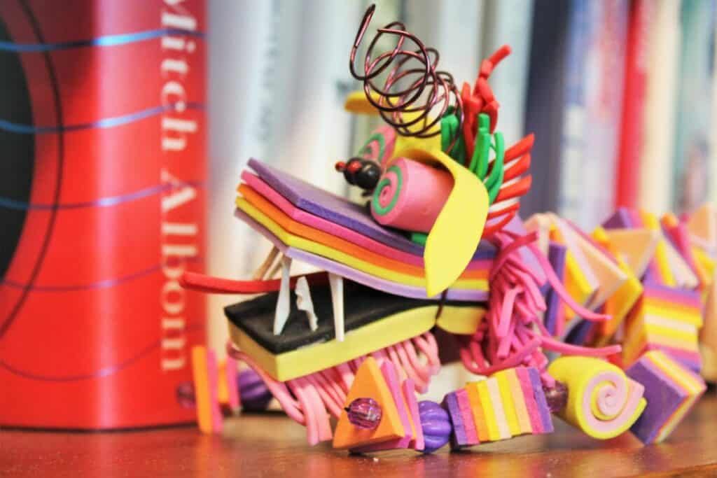 A creature made of foam created in UF's Arts in Medicine program.