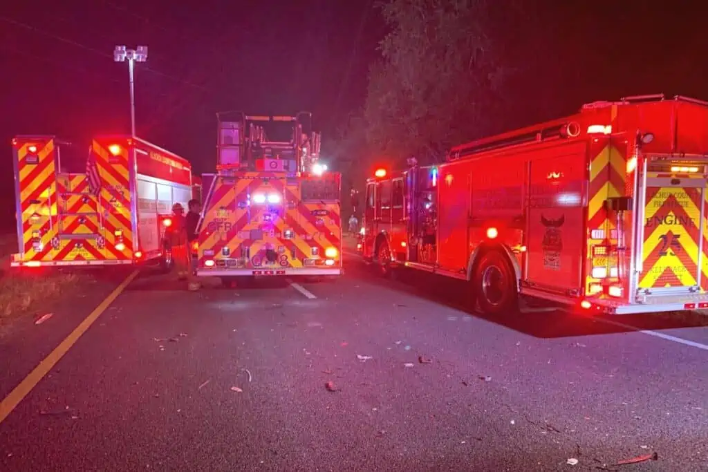 ACFR and GFR respond to multi-vehicle accident on US 441.